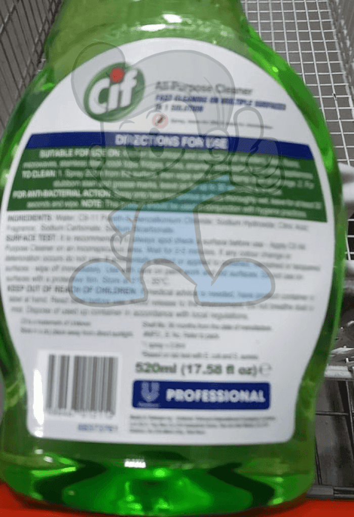 Cif Professional All Purpose Cleaner (2 X 520Ml) Household Supplies