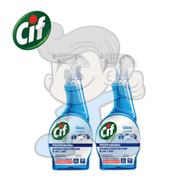 Cif Professional Glass Cleaner (2 X 520Ml) Household Supplies