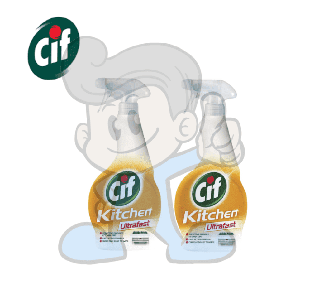 Cif Ultrafast Kitchen Spray (2 X 450Ml) Household Supplies