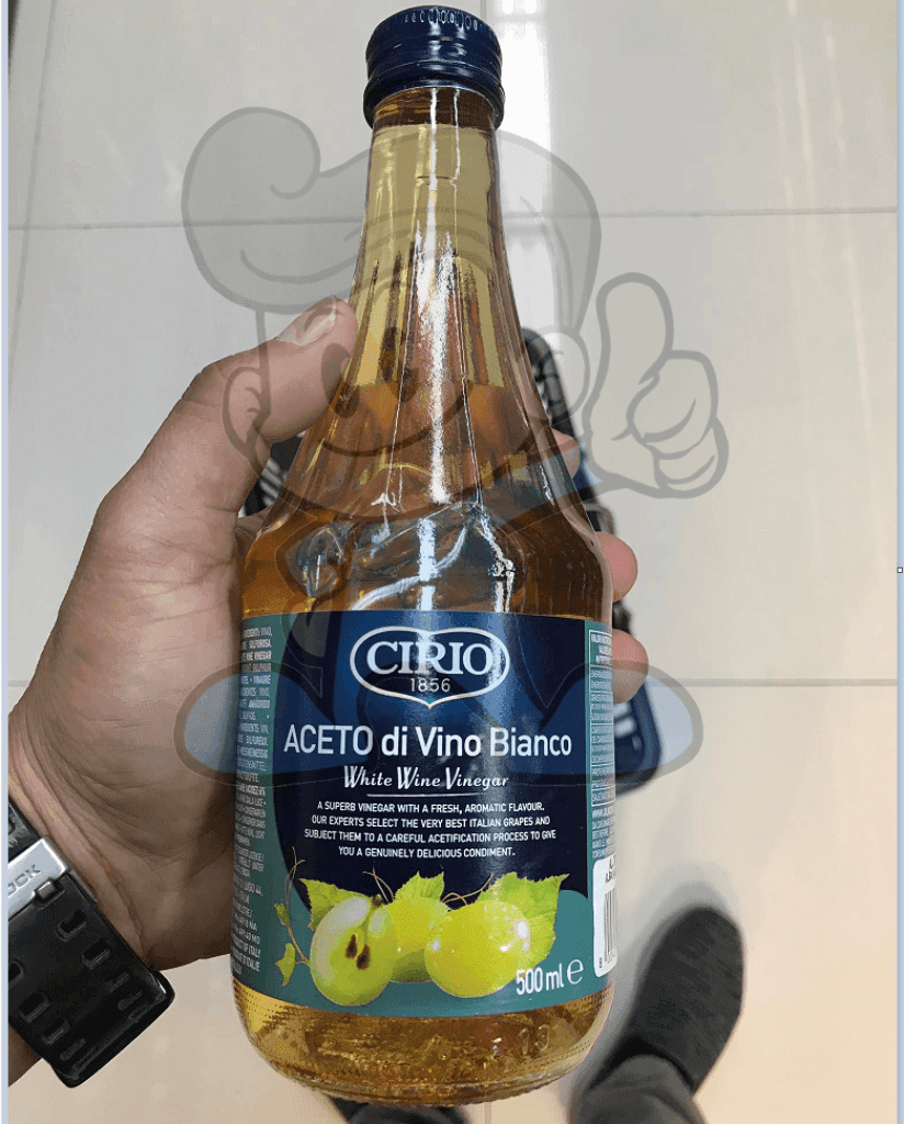 Cirio Aceto Di Vino Bianco White Wine Vinegar (2 X 500Ml) Groceries