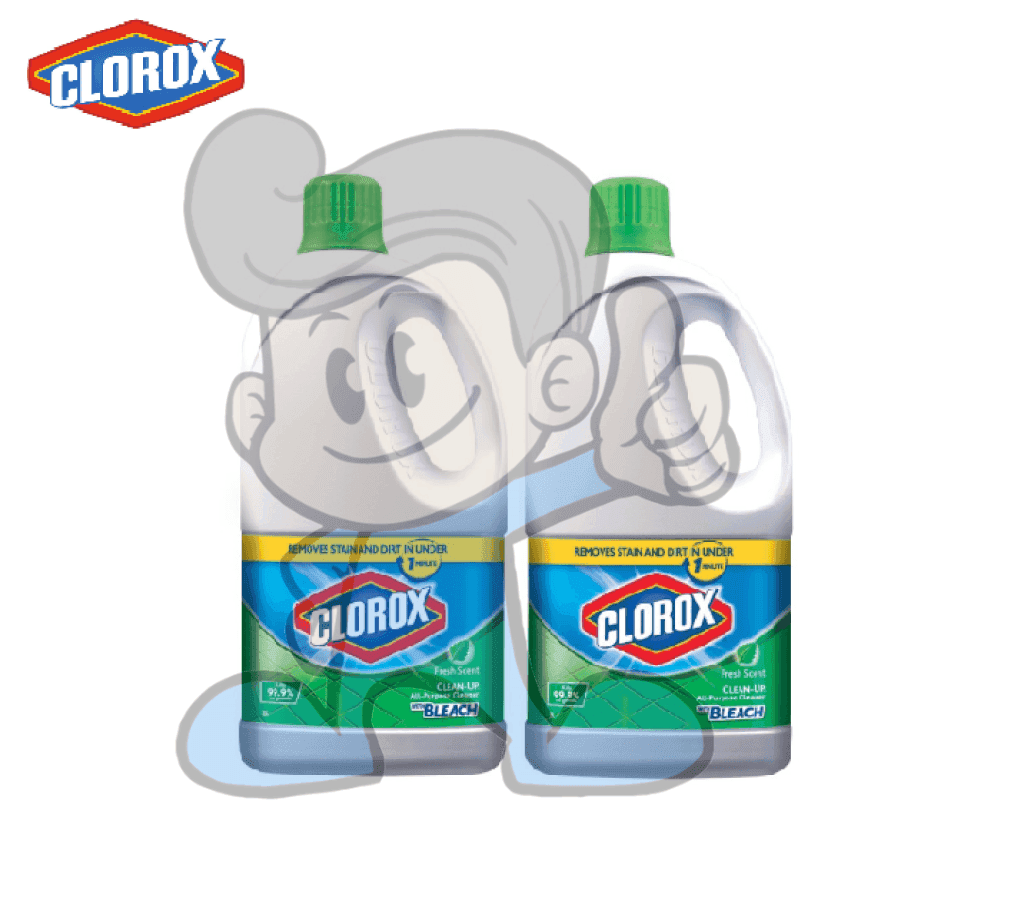 Clorox Clean-Up All Purpose Cleaner With Bleach Fresh Scent (2 X 2L) Household Supplies