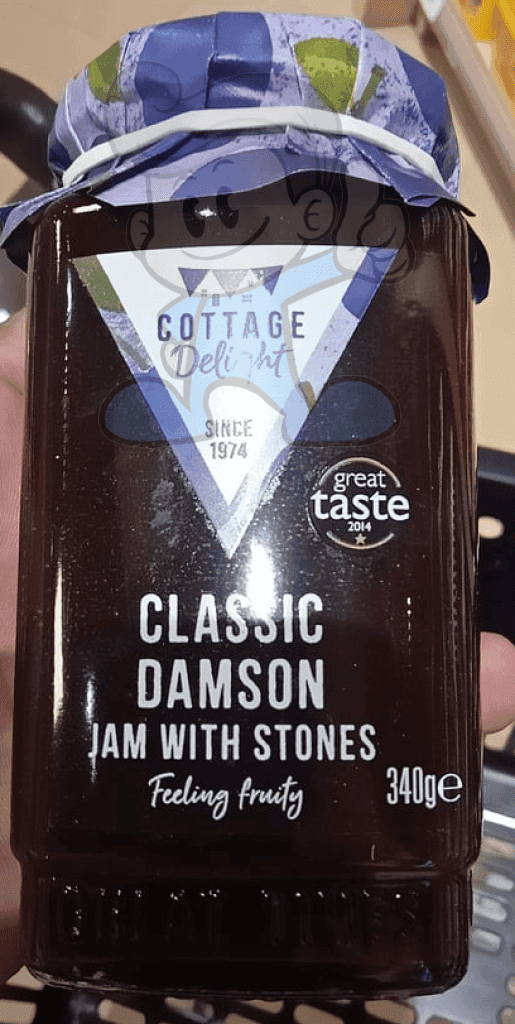 Cottage Delight Classic Damson Jam With Stones 340G Groceries