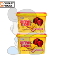 Croley Foods Sunflower Crackers Strawberry Flavor Cream Sandwich (2 X 800 G) Groceries