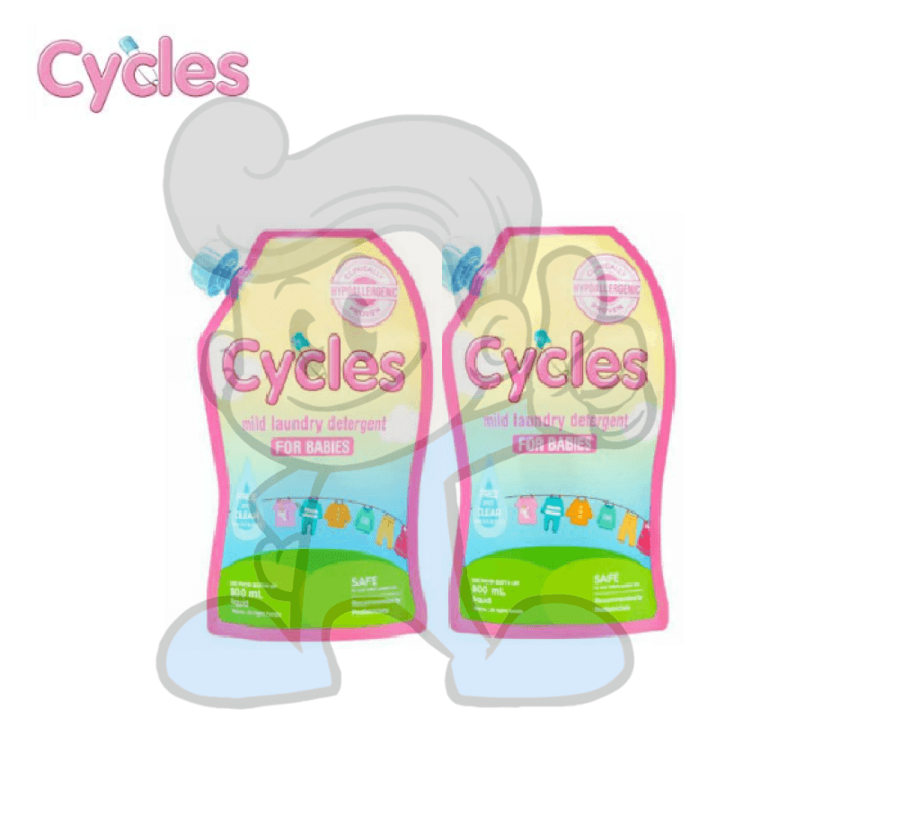 Cycles Mild Laundry Detergent For Babies (2 X 800 Ml) Mother & Baby