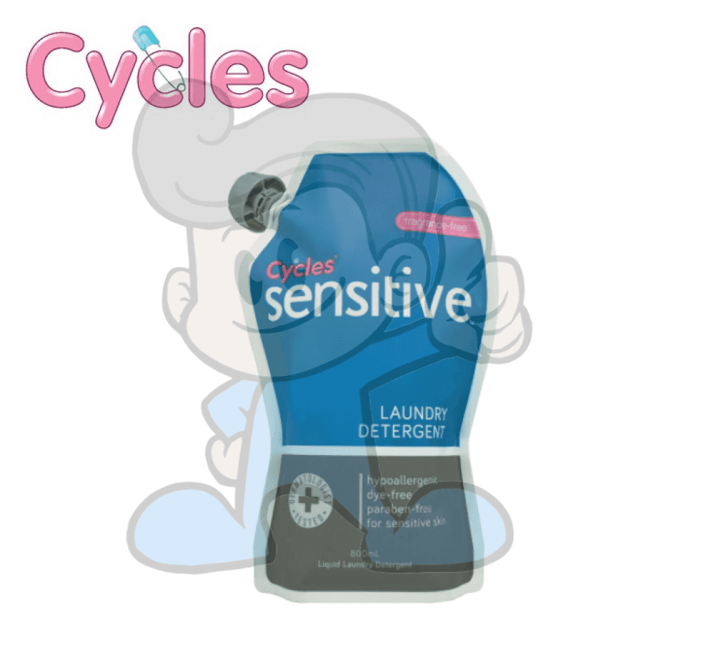 Cycles Sensitive Liquid Laundry Detergent 800Ml Mother & Baby