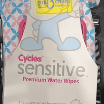 Cycles Sensitive Premium Water Wipes (2 X 80S) Mother & Baby