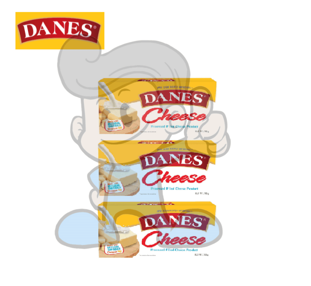 Danes Cheese Made With Natural Cheddar (3 X 180 G) Groceries