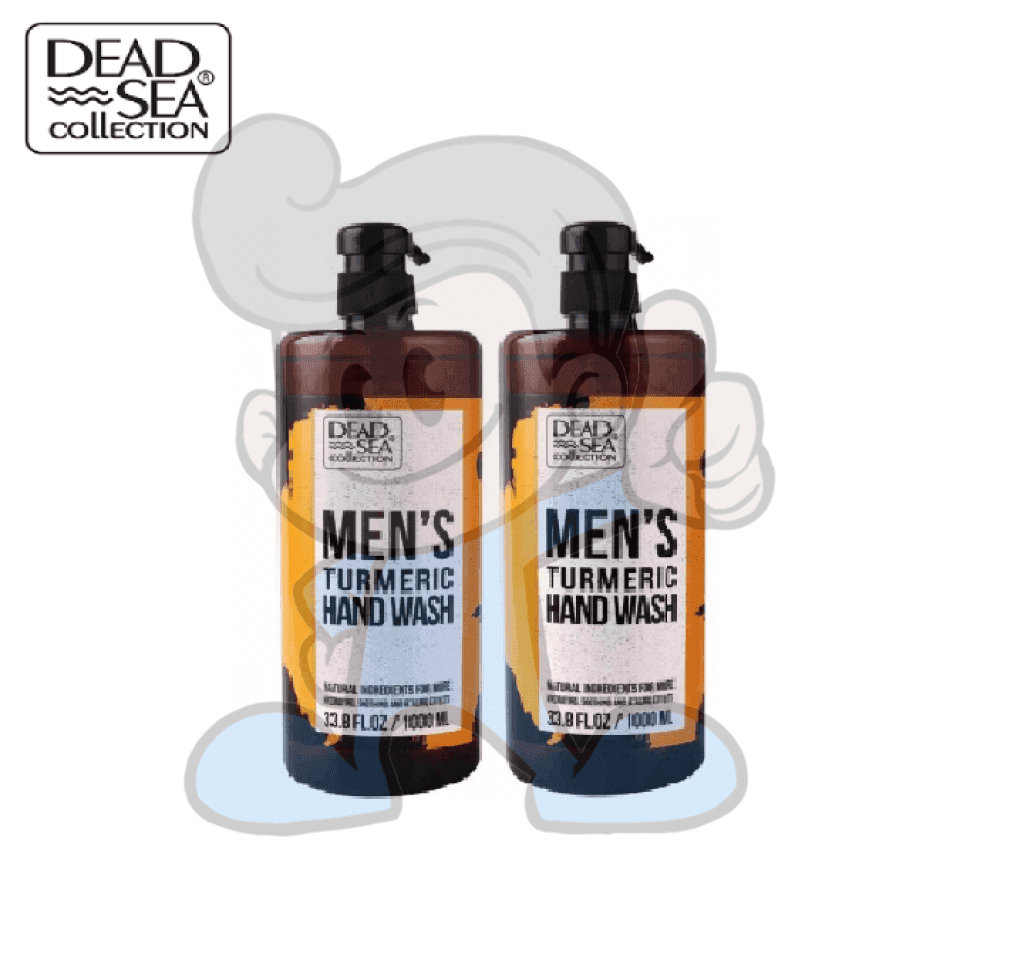 Dead Sea Collection Mens Turmeric Hand Wash (2 X 1000 Ml) Beauty