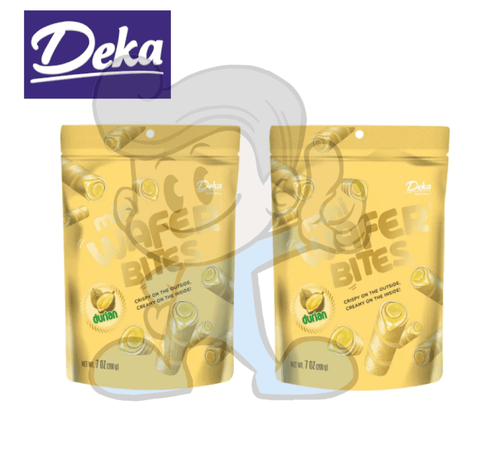 Deka Mini Wafer Bites Durian (2 X 200G) Groceries