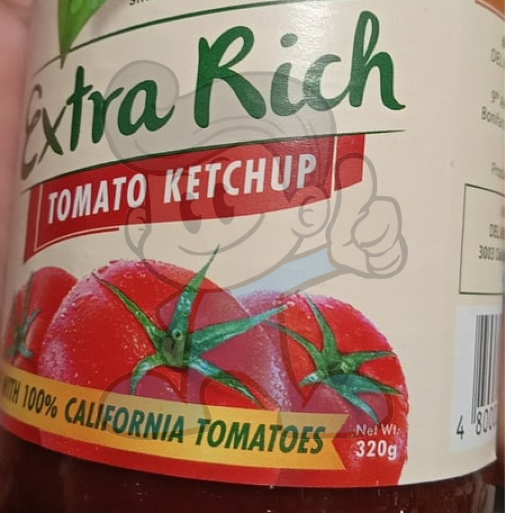 Del Monte Extra Rich Tomato Ketchup (3 X 320 G) Groceries