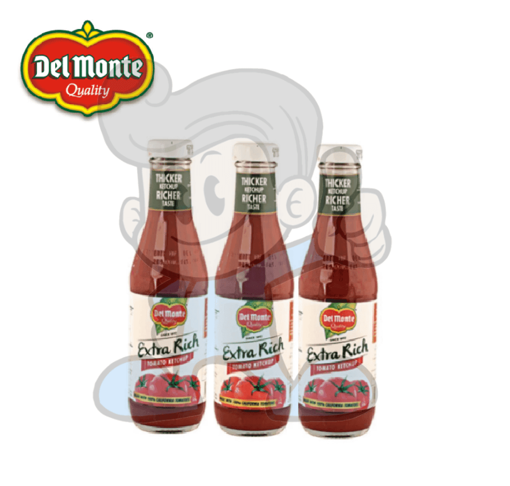 Del Monte Extra Rich Tomato Ketchup (3 X 320 G) Groceries