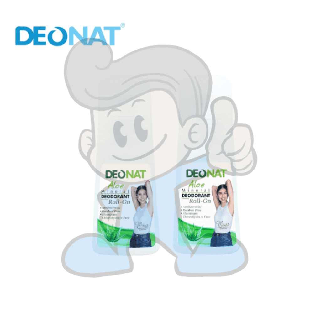 Deonat Aloe Mineral Deodorant Roll-On (2 X 65G) Beauty