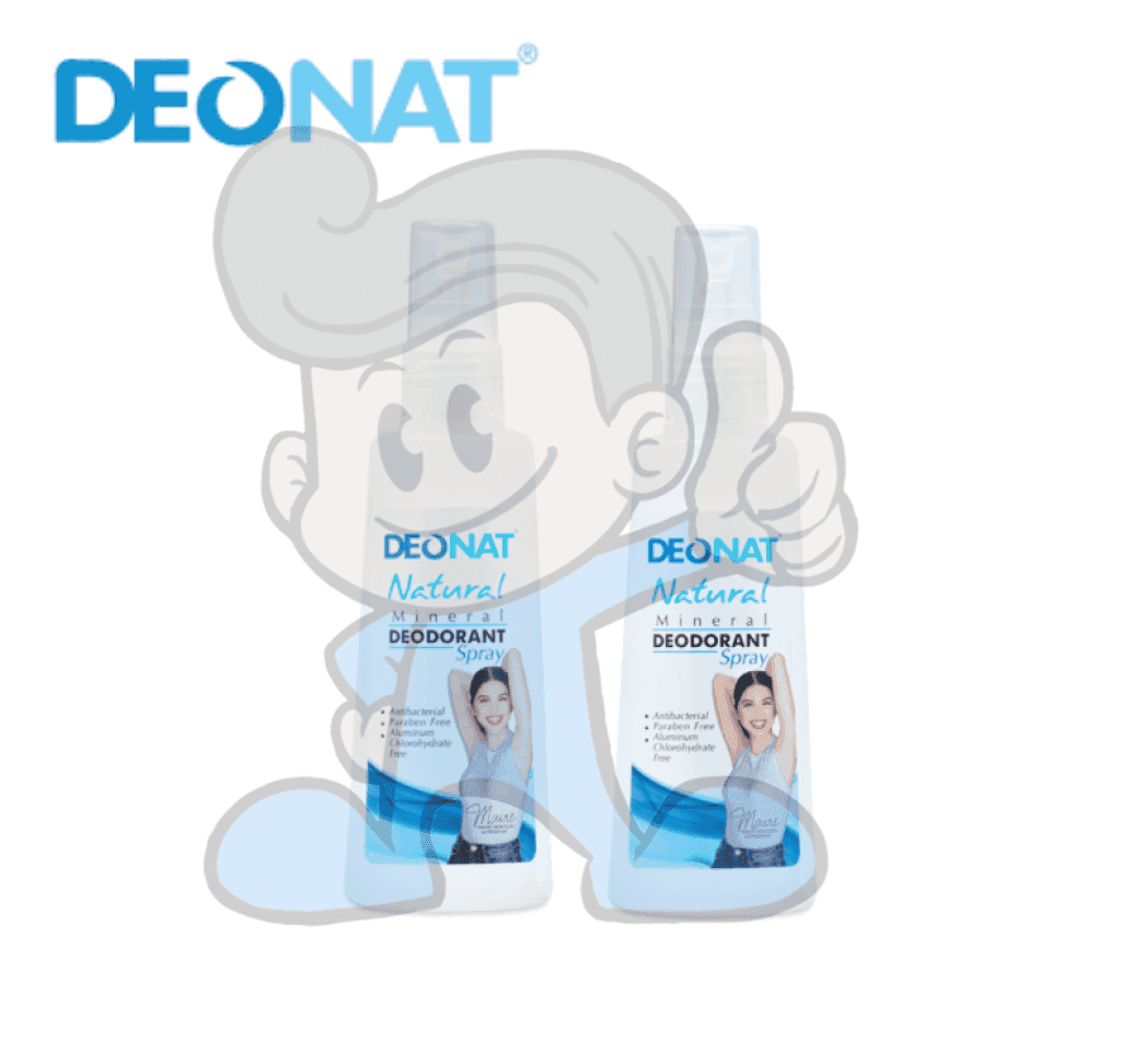 Deonat Natural Mineral Deodorant Spray (2 X 100Ml) Beauty