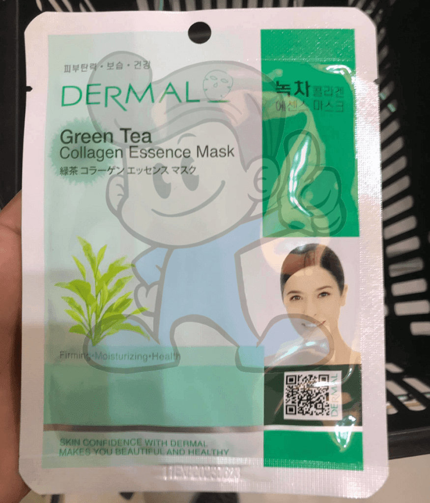 Dermal Green Tea Collagen Essence Mask 4 Packs Beauty