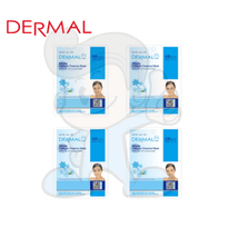 Dermal White Collagen Essence Mask 4 Packs Beauty