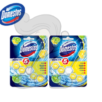 Domestos Rim Block Lime (2 X 55 G) Household Supplies