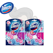 Domestos Rim Block Pink Magnolia (2 X 55 G) Household Supplies