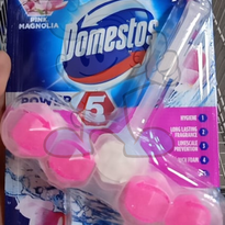 Domestos Rim Block Pink Magnolia (2 X 55 G) Household Supplies