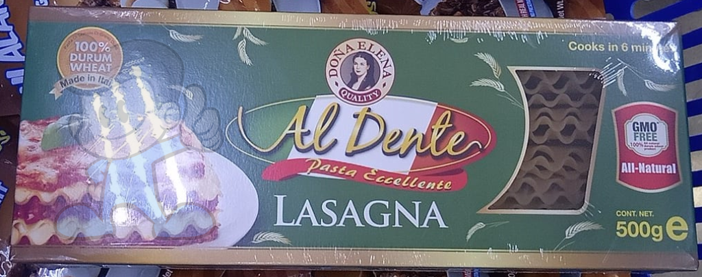 Dona Elena Al Dente Lasagna (2 X 500 G) Groceries