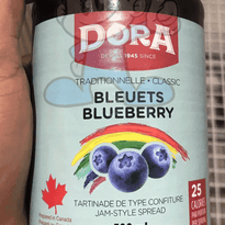 Dora Traditional Classic Bleuets Blueberry Jam Style Spread 500Ml Groceries