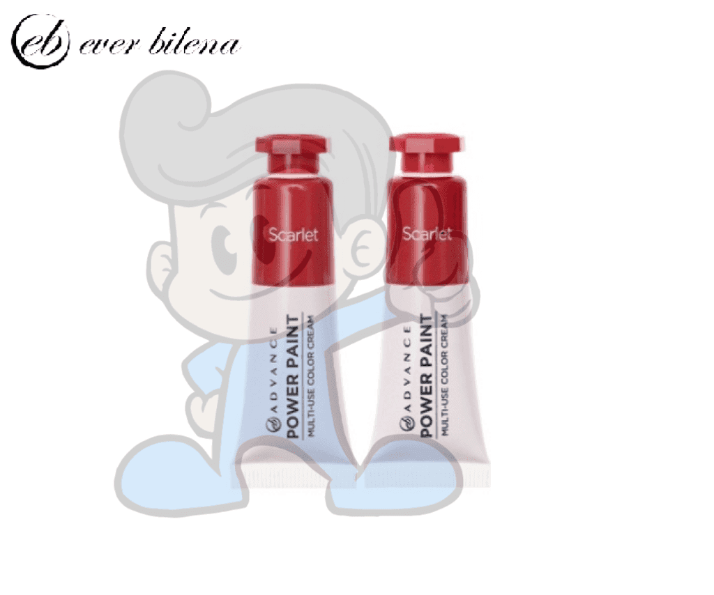 Eb Power Paint Multi-Use Color Cream Scarlet Shade (2 X 11 G) Beauty