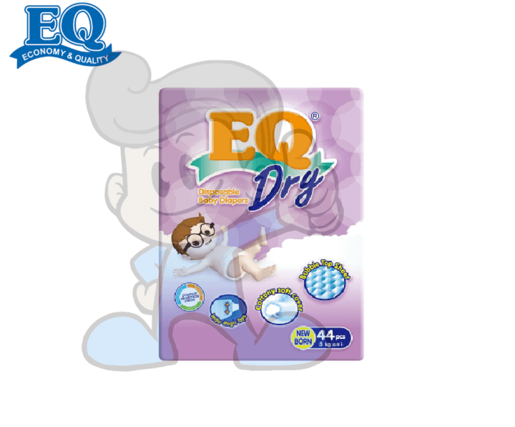 Eq Dry New Born Disposable Baby Diapers 44S Mother &