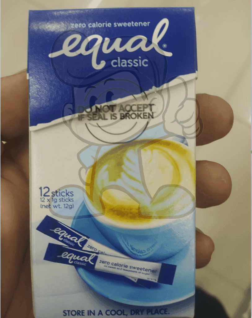 Equal Classic 0 Calorie Sweetener Sticks (6 X 12G) Groceries