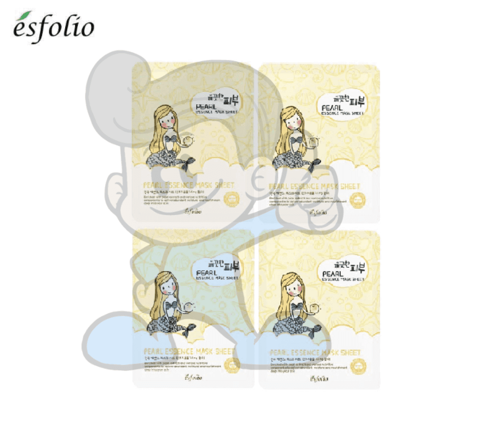 Esfolio Pearl Essence Mask Sheet (4 X 25 Ml) Beauty