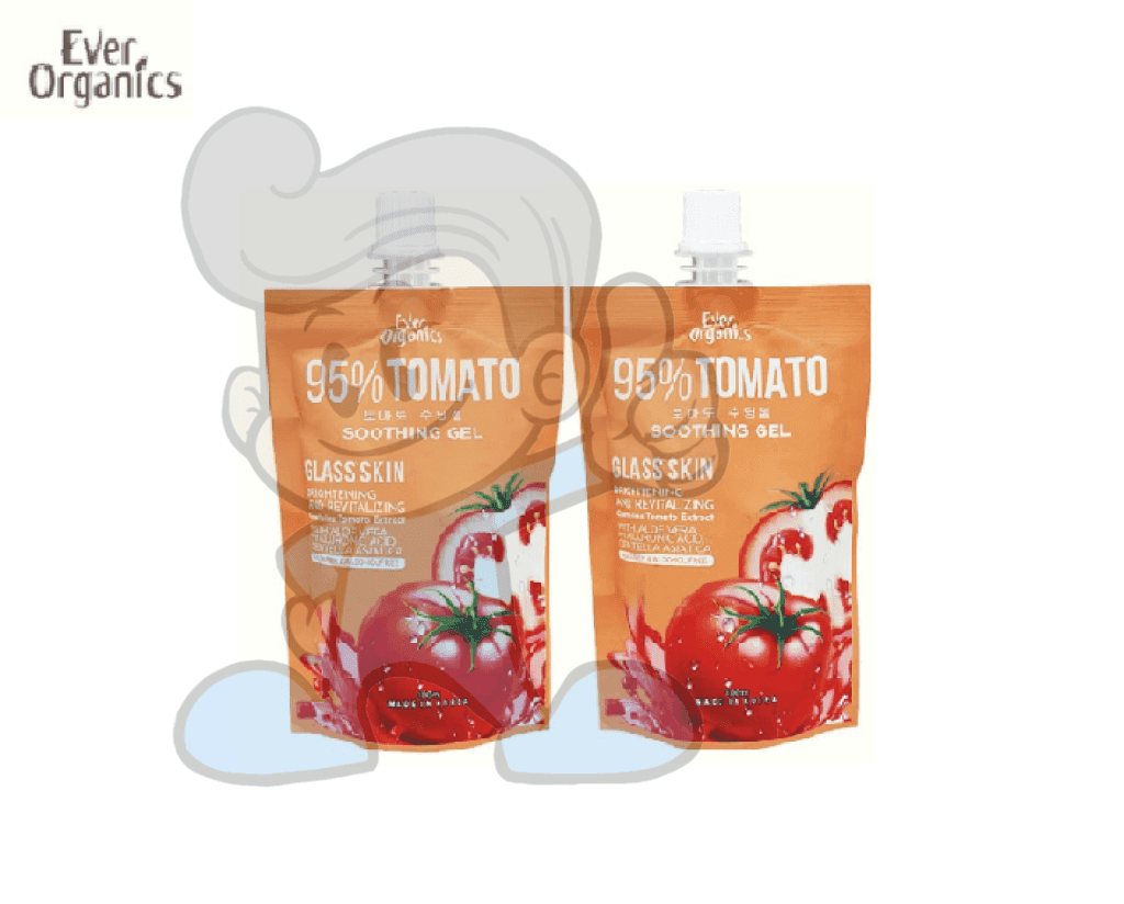 Ever Organics 95% Tomato Soothing Gel (2 X 100 Ml) Beauty