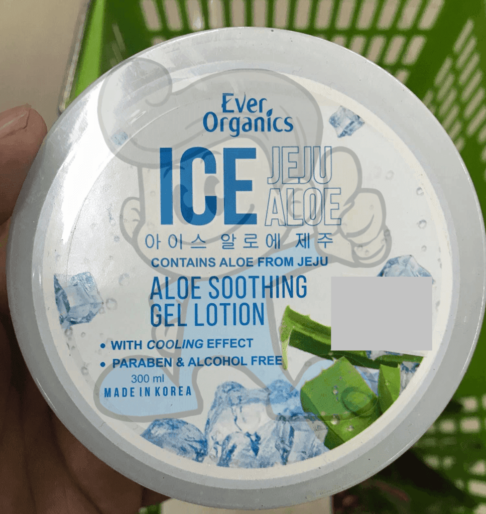 Ever Organics Ice Jeju Aloe Soothing Gel Lotion 300Ml Beauty