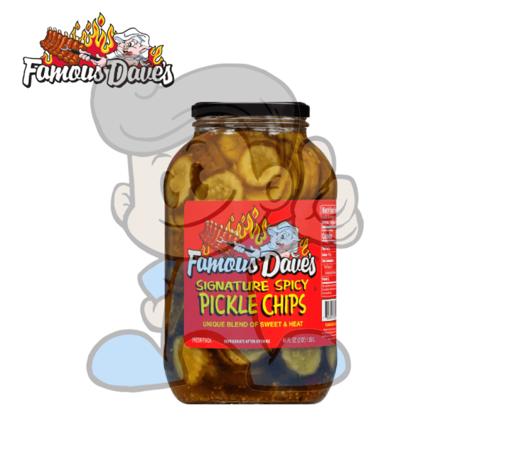 Famouse Dave&#39;s Signature Spicy Pickle Chips 1.89L Groceries