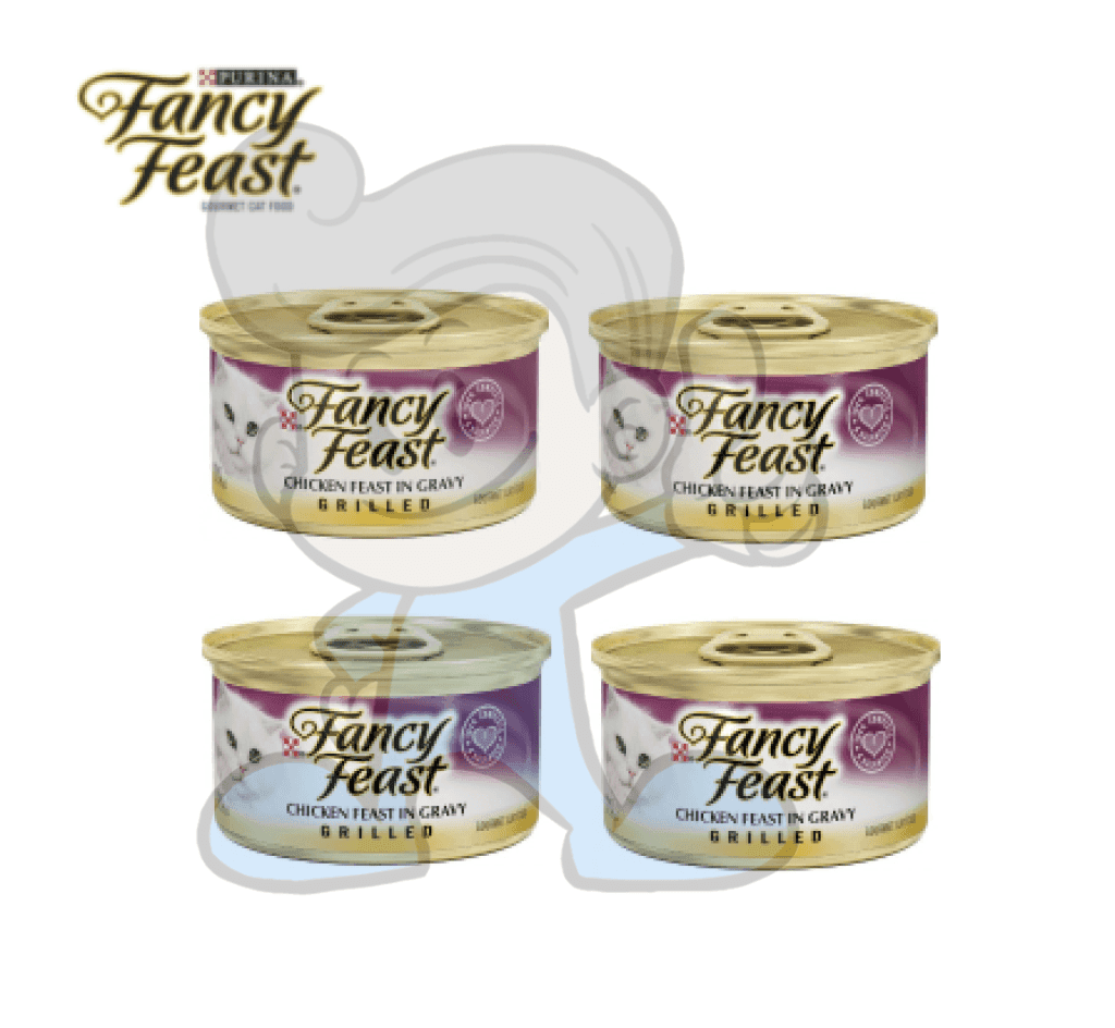 Fancy Feast Grilled Chicken In Gravy Cat Wet Food (4 X 3Oz) Pet Supplies