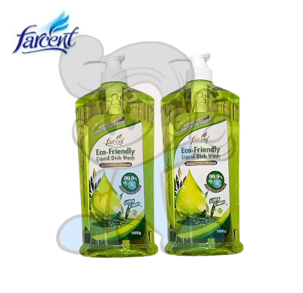 Farcent Eco-Friendly Liquid Dish Wash (2 X 1000G) Household Supplies