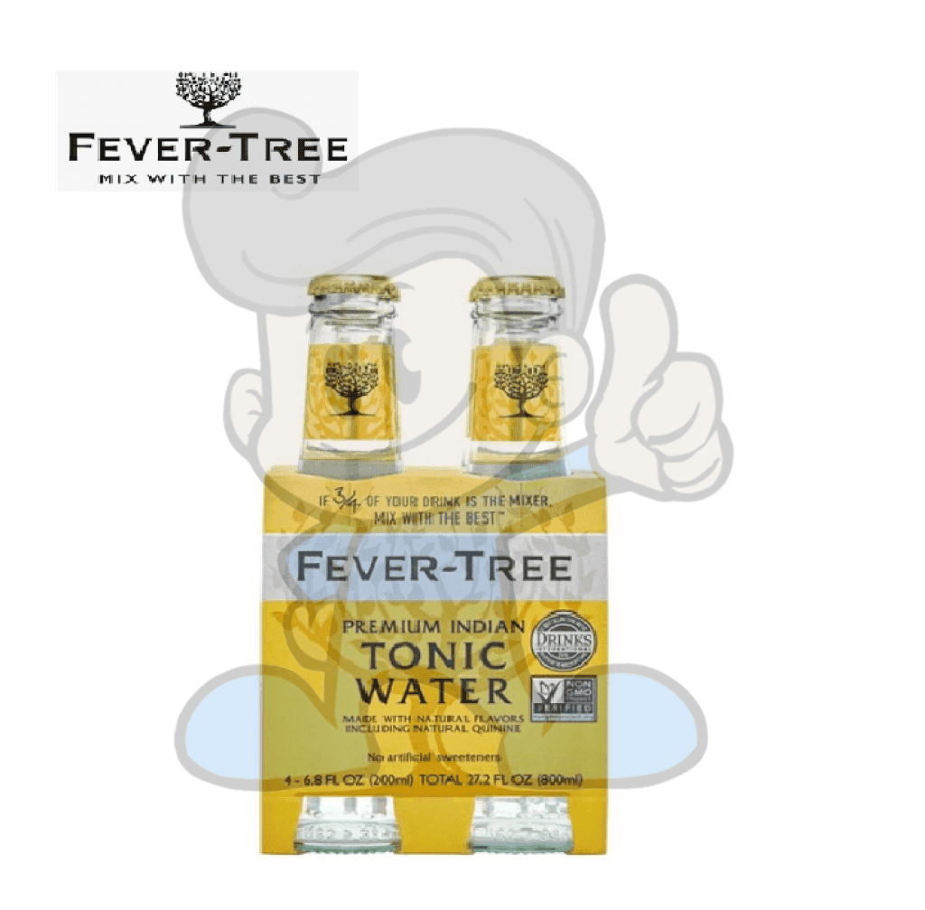 Fever Tree Indian Tonic Water (4 X 200Ml) Groceries