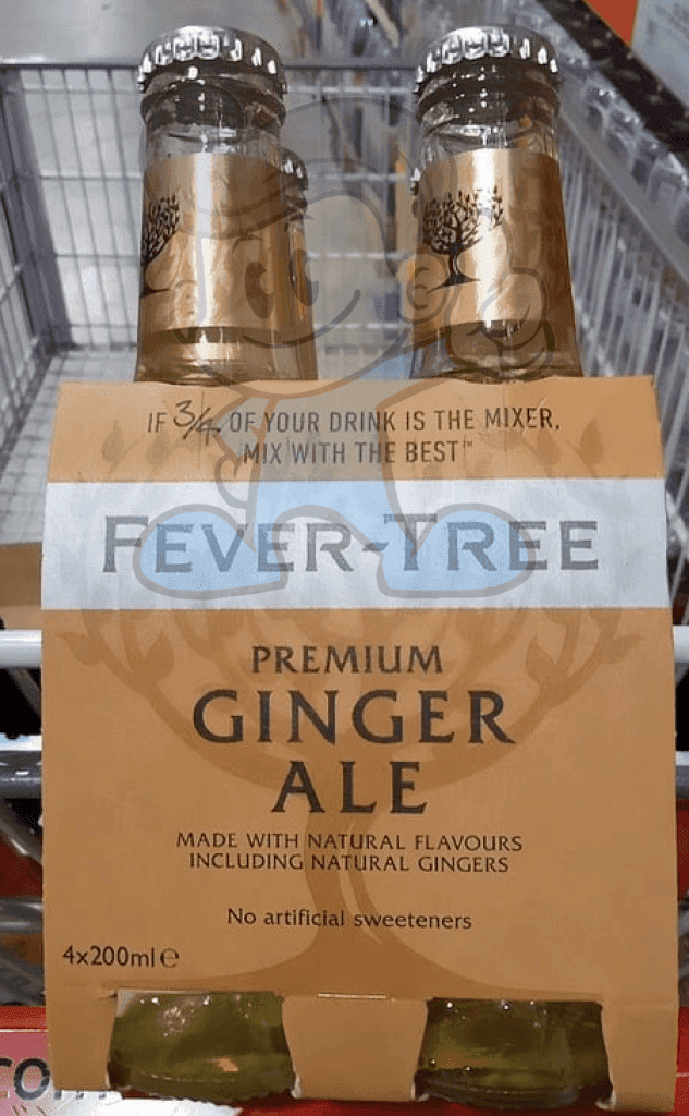 Fever Tree Premium Ginger Ale (4 X 200Ml) Groceries