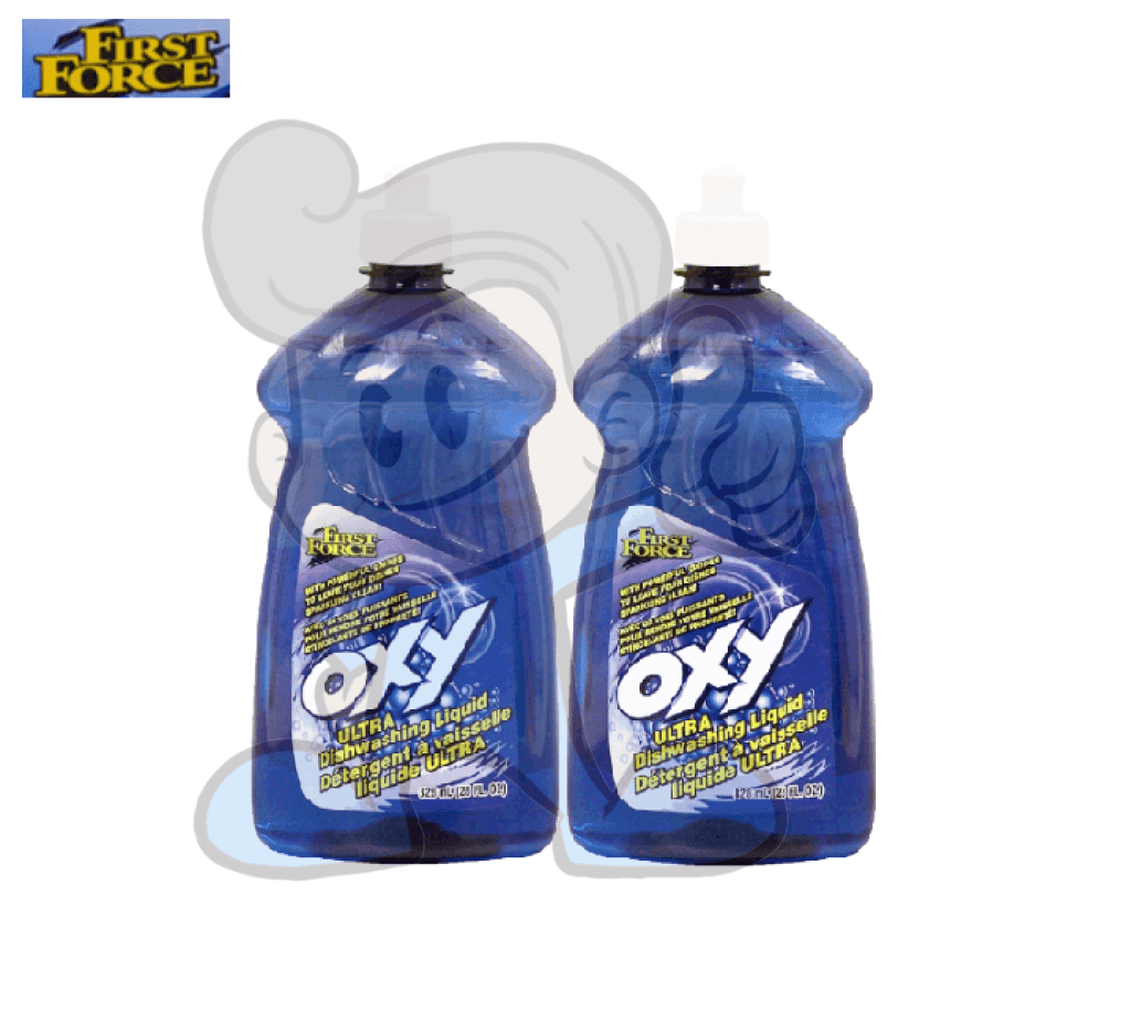 First Force Oxy Ultra Dishwashing Liquid (2 X 828 Ml) Household Supplies