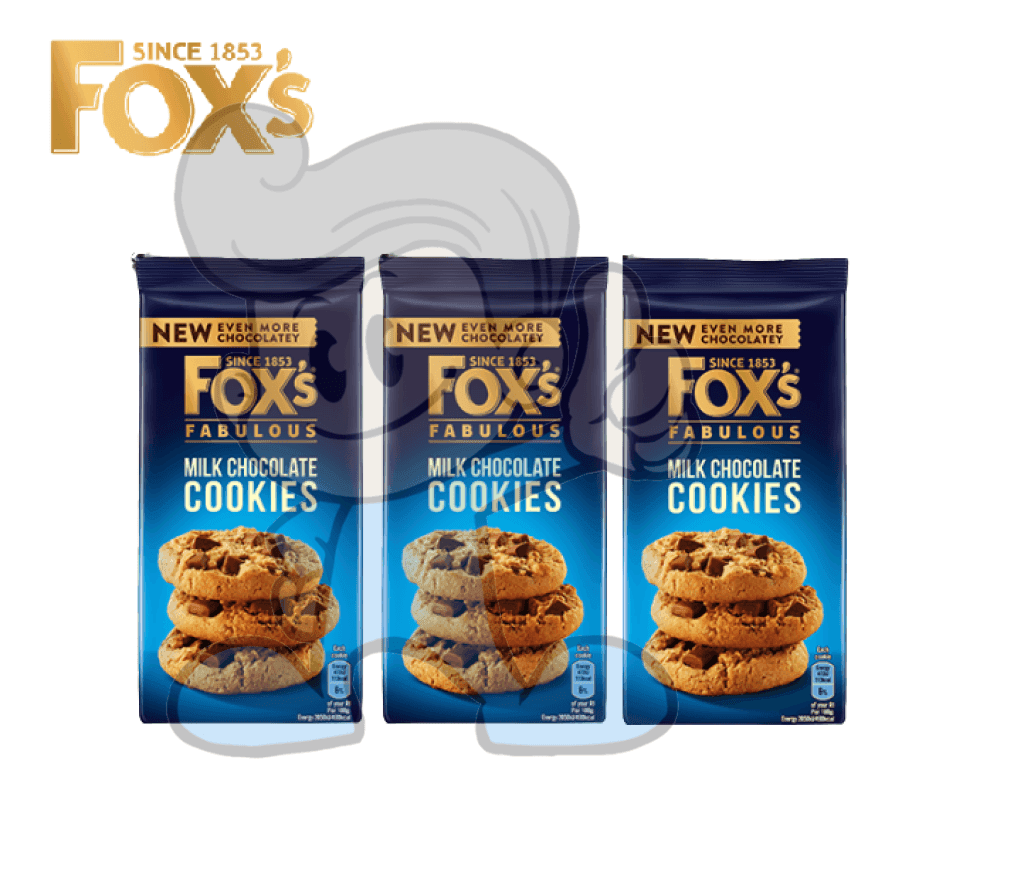 Foxs Fabulous Milk Chocolate Cookies (3 X 180 G) Groceries