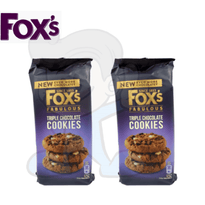 Foxs Fabulous Triple Chocolate Cookies (2 X 180G) Groceries