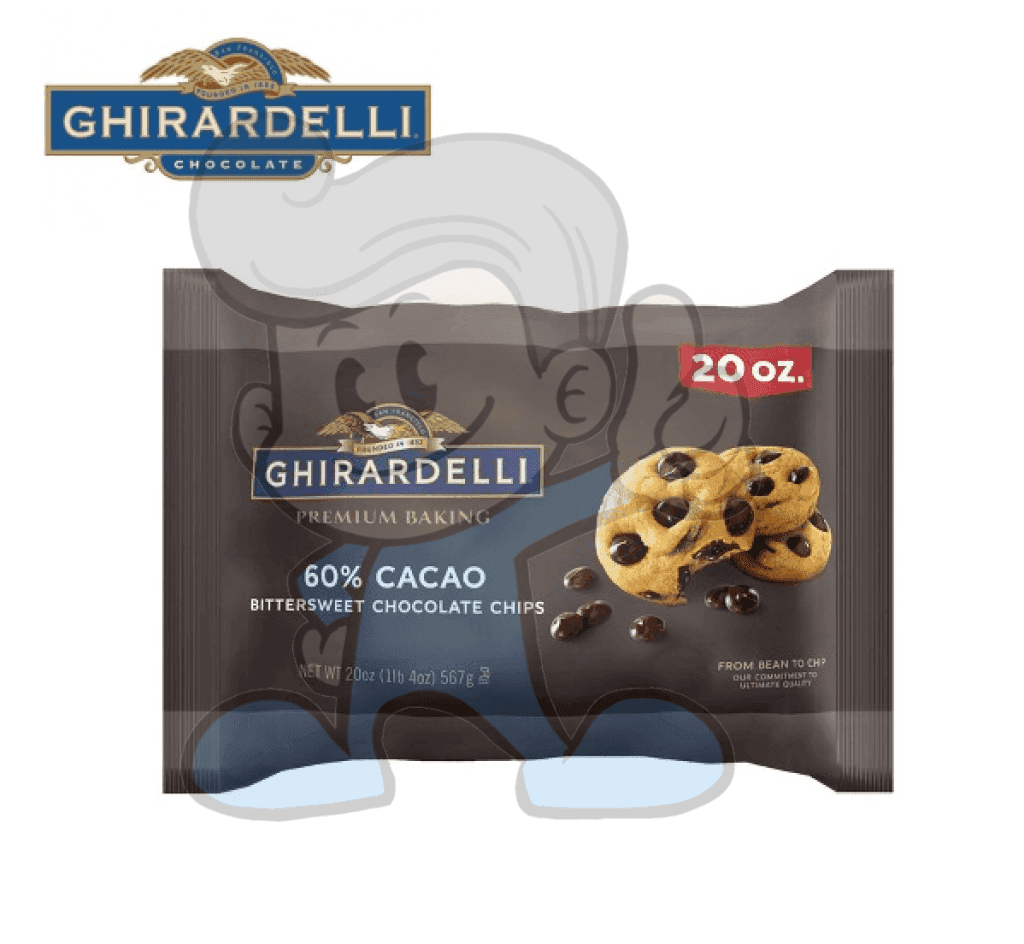 Ghirardelli 60% Cacao Bittersweet Chocolate Baking Chips 20Oz Groceries