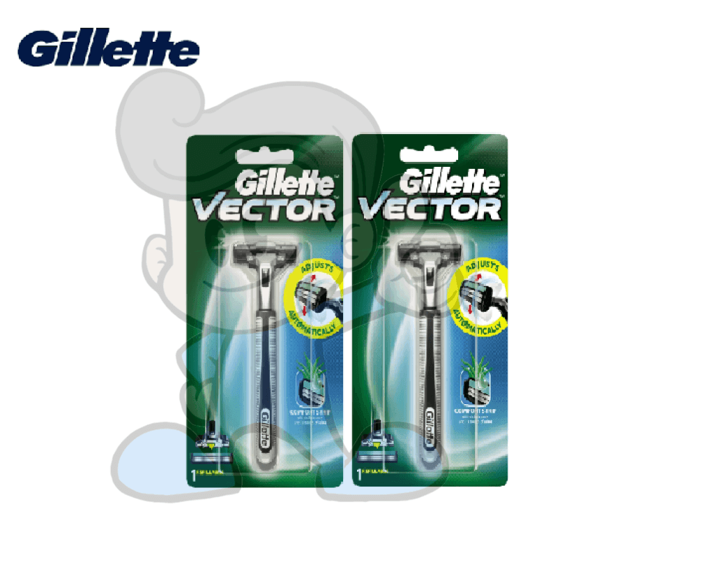 Gillette Vector Razor 1S Set Of 2 Beauty