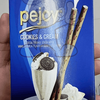 Glico Pejoy Cookies And Cream Cocoa Cookie Stick With Vanilla Milk Flavour Confectionery (2 X 39 G)