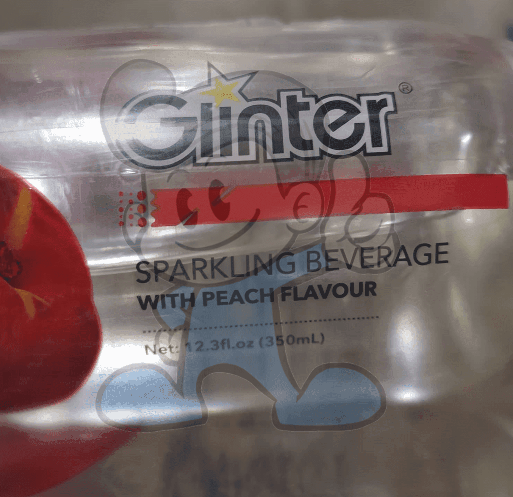 Glinter Soft Drink Peach Flavor (6 X 350 Ml) Groceries