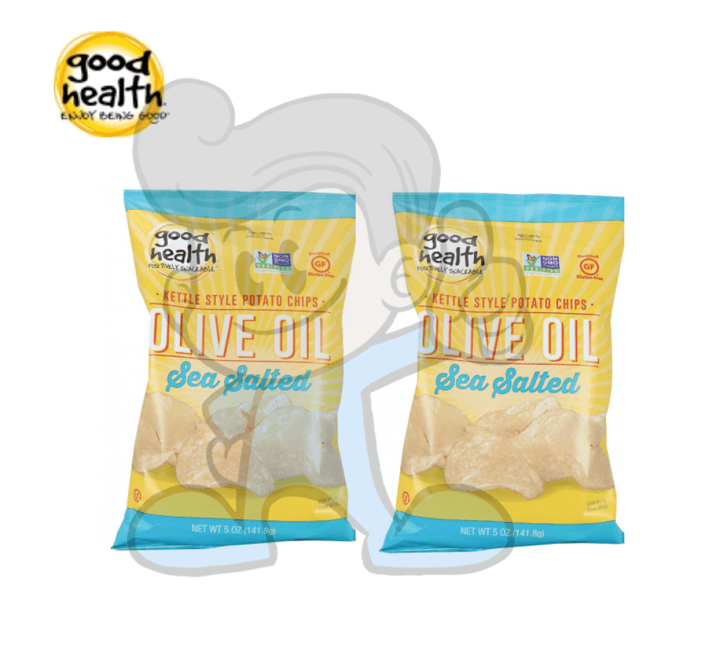 Good Health Kettle Style Potato Chips Olive Oil Sea Salted (2 X 5Oz) Groceries