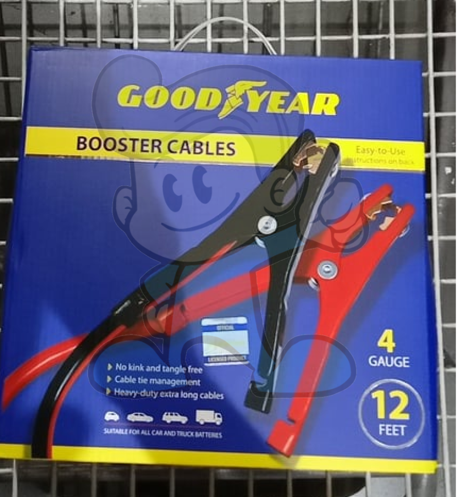 Goodyear Booster Cables 4 Gauge 12 Feet Motors