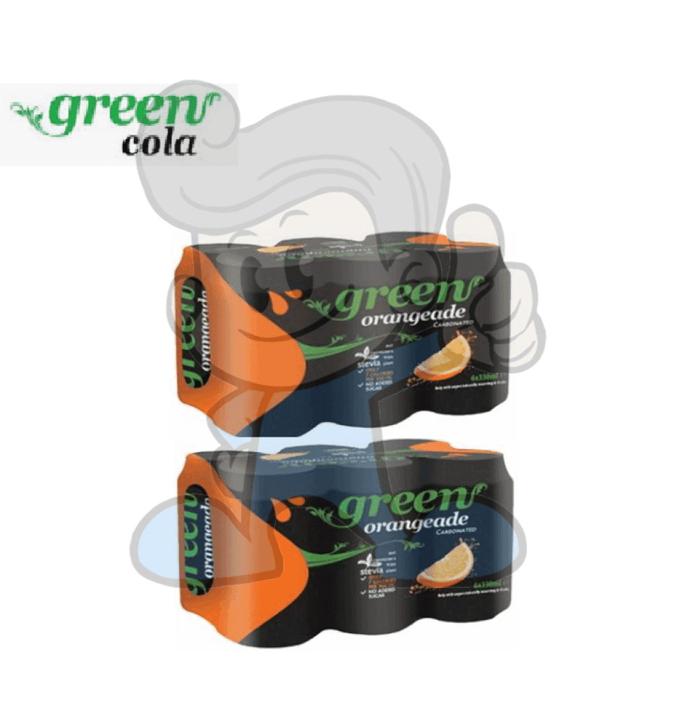 Green Cola Orange (6 X 330Ml) Set Of 2 Groceries