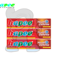 Hapee Toothpaste Mouth Defense Explosive Menthol Red (3 X 100 Ml) Beauty