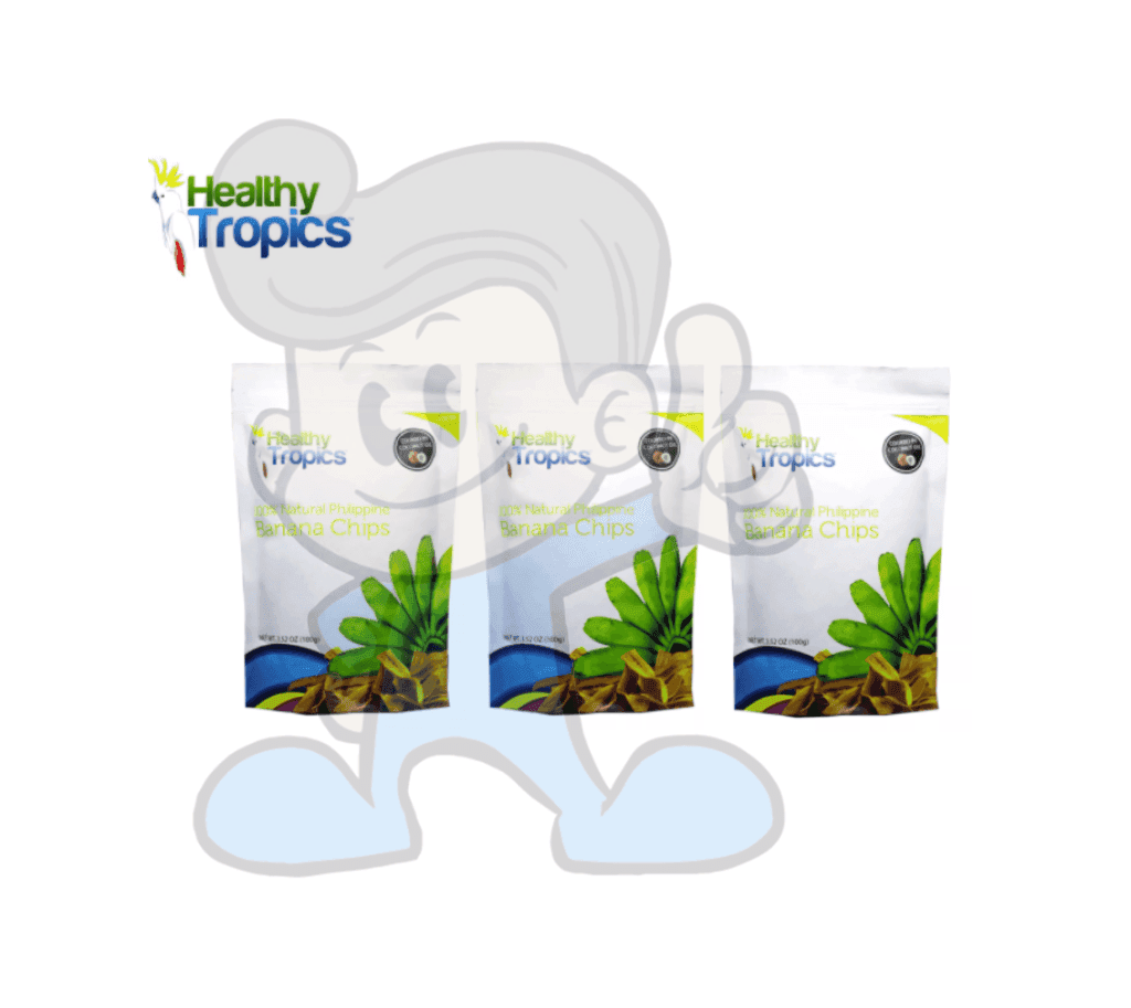 Healthy Tropics Banana Chip (3 X 100G) Groceries