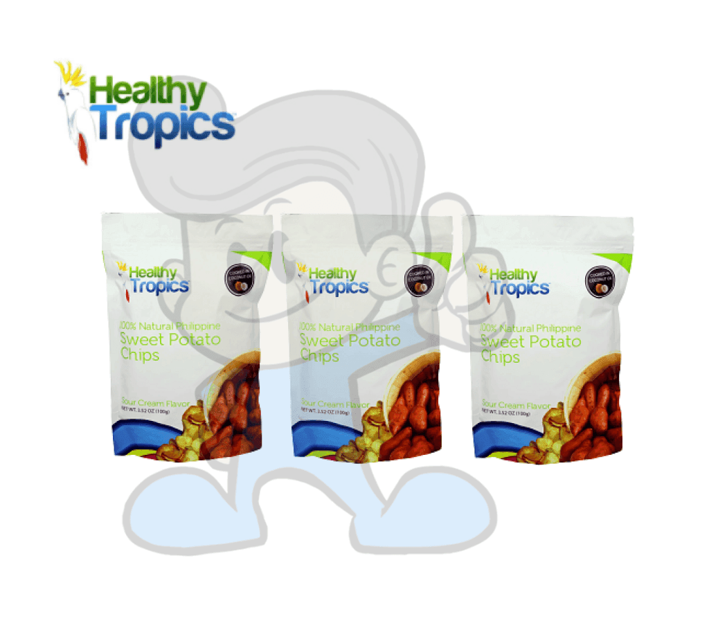 Healthy Tropics Sweet Potato Chips (3 X 100G) Groceries