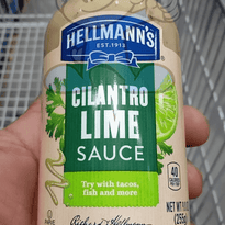 Hellmanns Cilantro Lime Sauce 255G Groceries