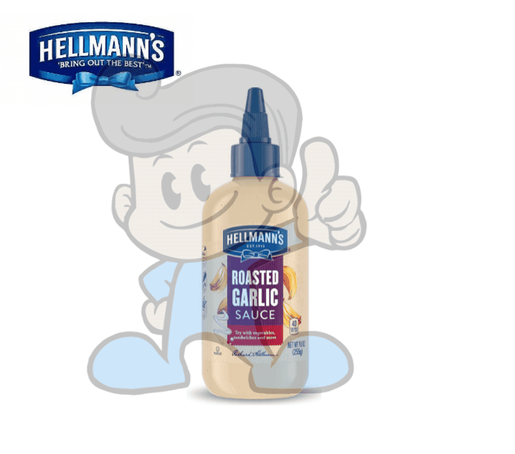 Hellmanns Roasted Garlic Sauce 255G Groceries